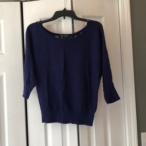 American eagle Blue 3 quarter length shirt